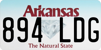 AR license plate 894LDG