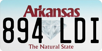 AR license plate 894LDI