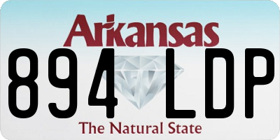 AR license plate 894LDP
