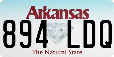 AR license plate 894LDQ