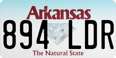 AR license plate 894LDR