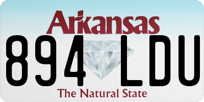 AR license plate 894LDU