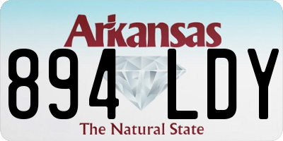 AR license plate 894LDY