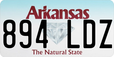 AR license plate 894LDZ