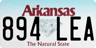 AR license plate 894LEA