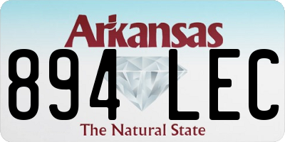 AR license plate 894LEC
