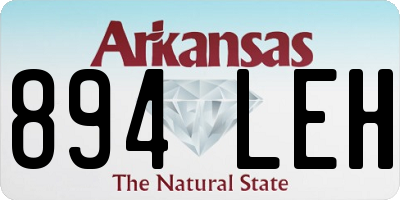 AR license plate 894LEH