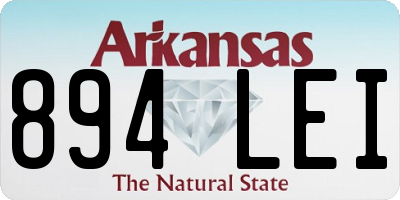 AR license plate 894LEI
