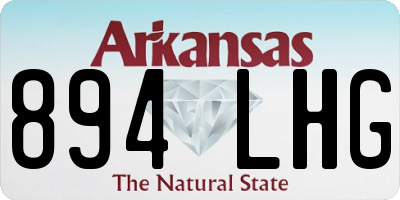 AR license plate 894LHG