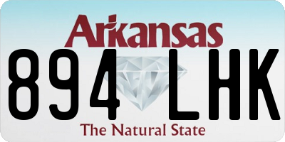 AR license plate 894LHK