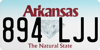 AR license plate 894LJJ