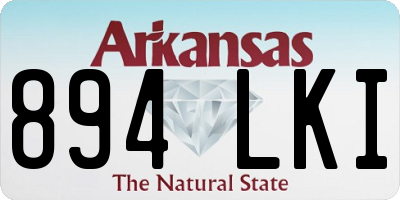 AR license plate 894LKI