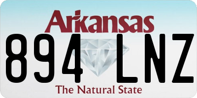 AR license plate 894LNZ