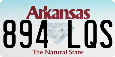 AR license plate 894LQS