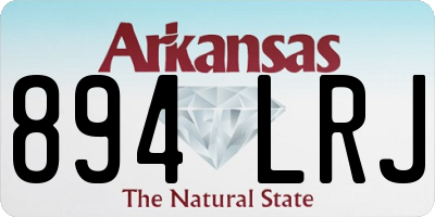 AR license plate 894LRJ