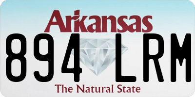 AR license plate 894LRM