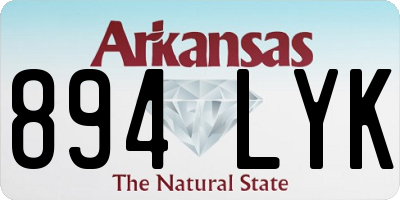 AR license plate 894LYK