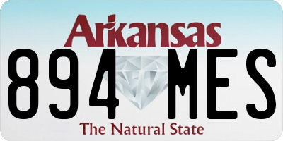 AR license plate 894MES