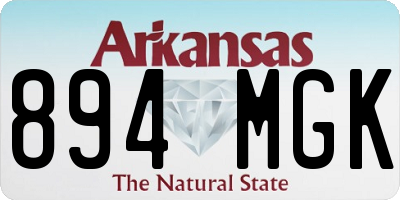 AR license plate 894MGK