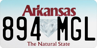 AR license plate 894MGL