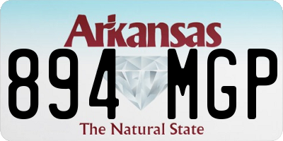 AR license plate 894MGP