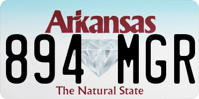 AR license plate 894MGR