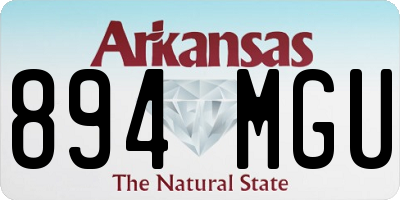 AR license plate 894MGU