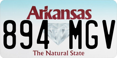 AR license plate 894MGV