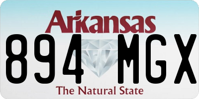AR license plate 894MGX