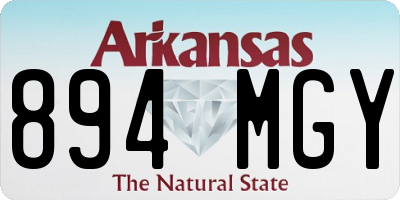 AR license plate 894MGY