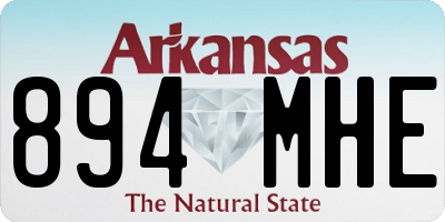 AR license plate 894MHE