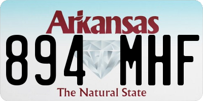 AR license plate 894MHF