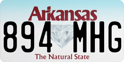 AR license plate 894MHG