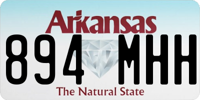 AR license plate 894MHH