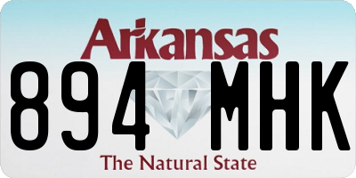 AR license plate 894MHK