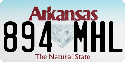 AR license plate 894MHL