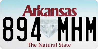 AR license plate 894MHM