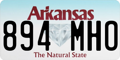 AR license plate 894MHO