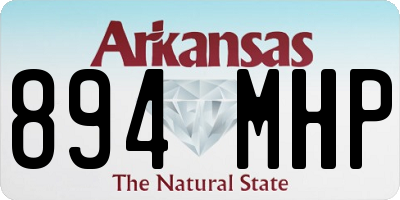 AR license plate 894MHP