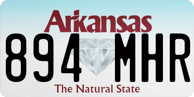 AR license plate 894MHR