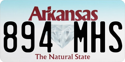 AR license plate 894MHS