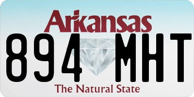 AR license plate 894MHT