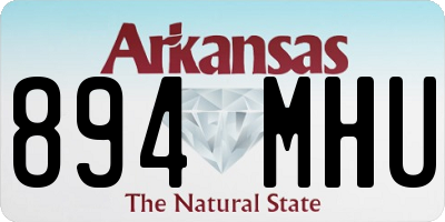 AR license plate 894MHU