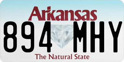 AR license plate 894MHY