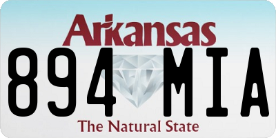 AR license plate 894MIA
