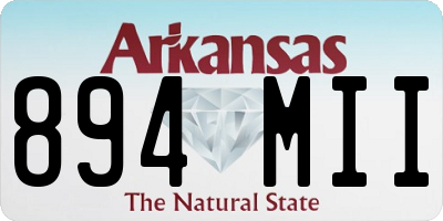 AR license plate 894MII