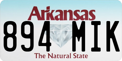 AR license plate 894MIK