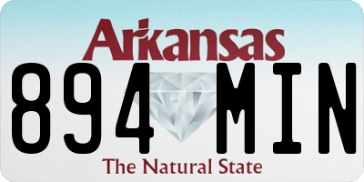 AR license plate 894MIN