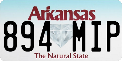 AR license plate 894MIP