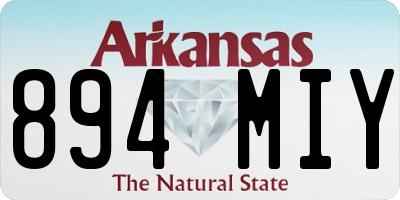 AR license plate 894MIY
